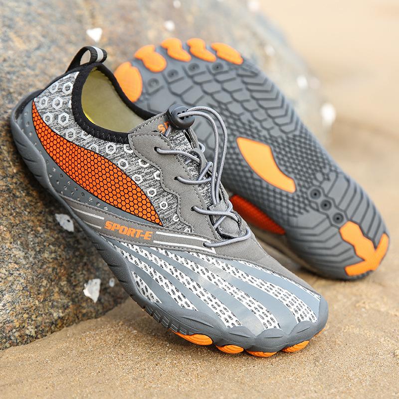 Light Men Summer Beach Shoes Women Breathable Mesh Wading Aqua Shoes Quick Dry Water Footwear for Hiking Surfing