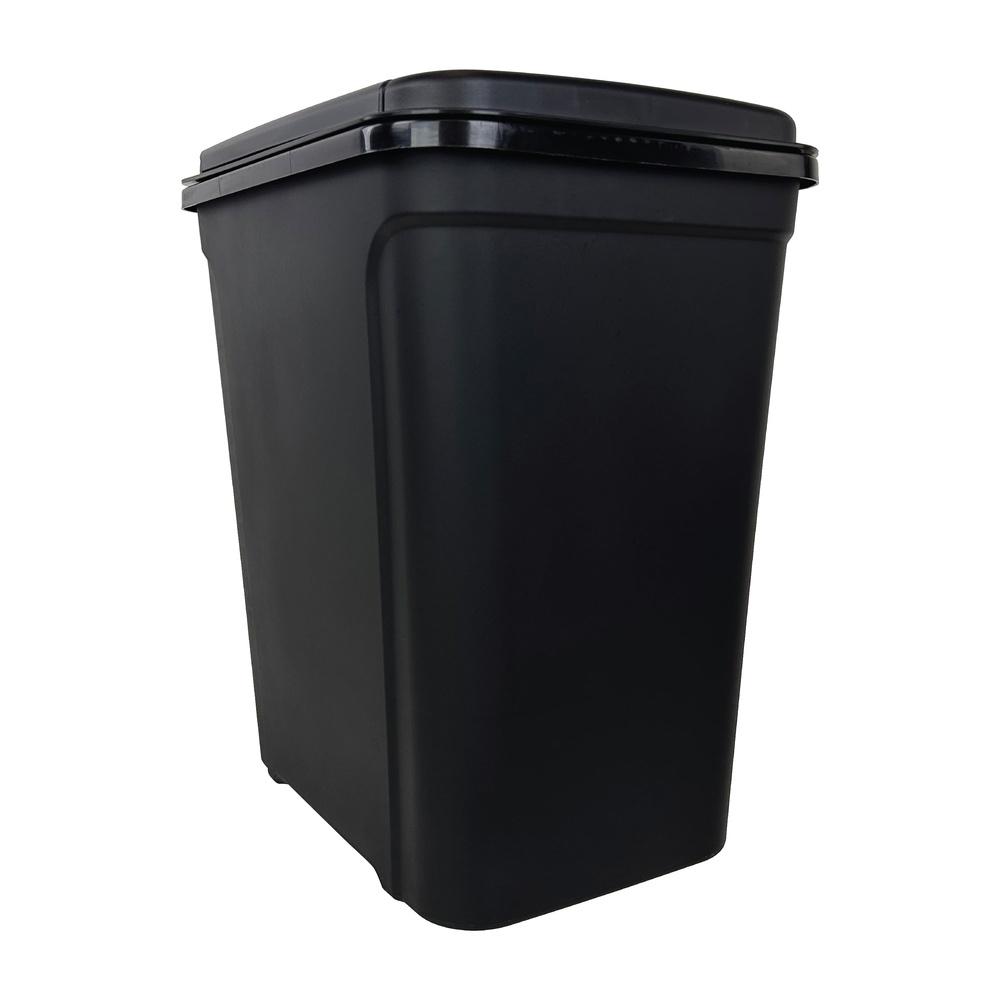 7.6 Gallon Touch Top Trash Can Durable Plastic Wastebasket Indoor Use Easy Clean Garbage Bin Office Bedroom Dorm Room