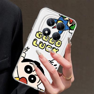 Case for Xiaomi Redmi Note 14 Pro Plus 14C Note 13 12S A4 11 10S 13C 9 10 11S 12 Soft Phone Cover Shin-Chan Action Kamen