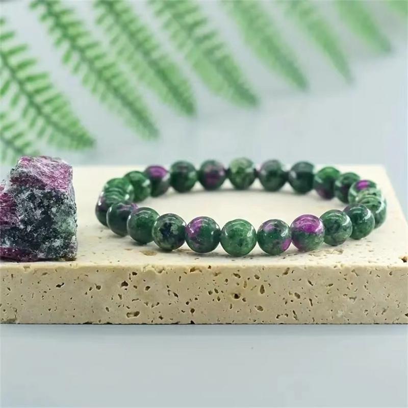 Red And Green Natural Aiding In Attracting Wealth And Good Fortune Bringing Continuous Luck Couple Bracelet