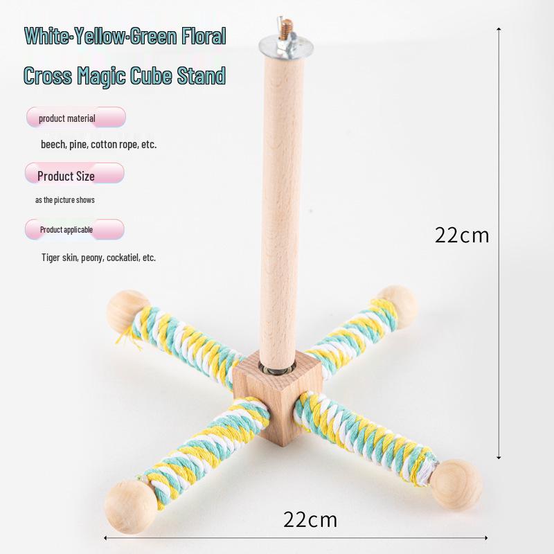 Parrot Toy Rotating Windmill Stand for Budgies & Lovebirds