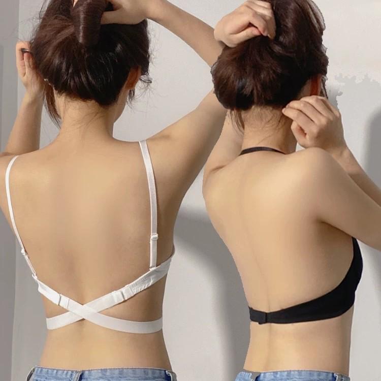 European and American Brand Smooth Evening Dress Undergarment: Women's Sexy Invisible Backless Wedding Comfort Bra