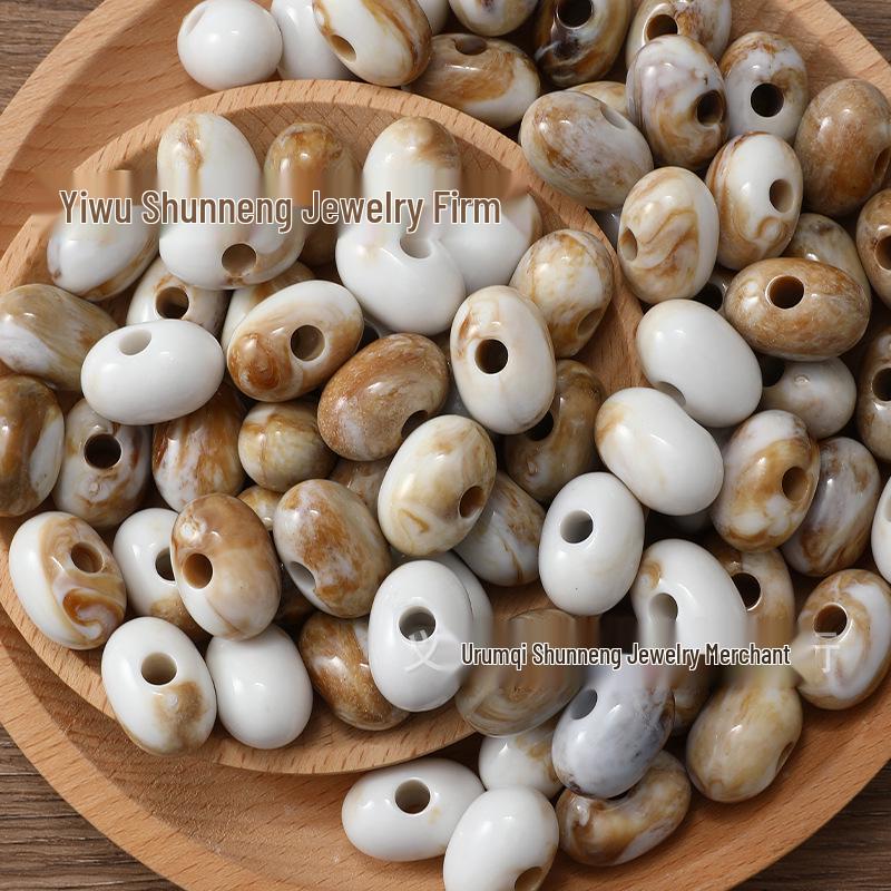 Acryl Zweifarbig Großlochperlen: DIY Schmuck-, Bekleidungs- & Accessoire-Komponenten