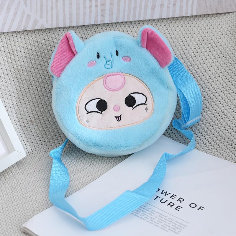 Dopamine Three Baby Single Shoulder Crossbody Bag Panda Rabbit Frog Plush Bags