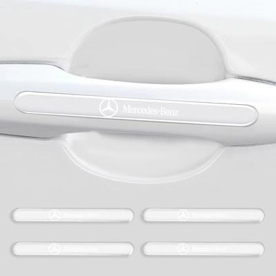 4 vnt./rinkinys Automobilio durų rankenėlių apsauginė lipdukas Auto stilius Mercedes Benz AMG W124 W140 W163 W202 W203 W204 W210 W211 W205
