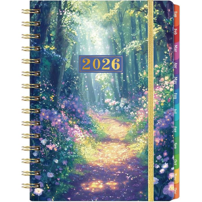 2026 Planner - Planner 2026 Weekly and Monthly from Jan.2026 - Dec.2026, 8.5   X 6.4  , Weekly Monthly Planners 12 Month with Colorful Tabs, Back
