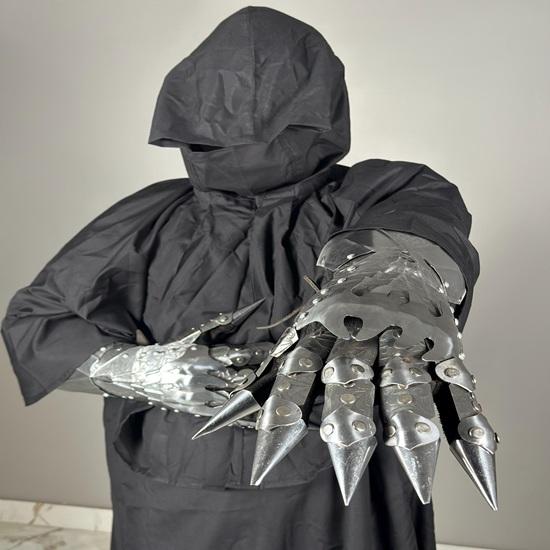 Nazgul Costume Halloween Outfit Ringwraith Robes Rider Costume Gowns Ring Wraith Cosplay Witch King of Angmar Costume Medieval Armor