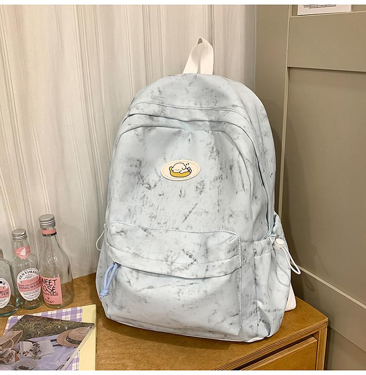 Schoolbag Japanese tie-dye schoolbag female college students fashion leisure large capacity backpack high school students class computer backpack tide