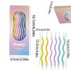 6pcsHappy Birthday Curved Candle Birthday Decoration Curved Thread Creative Long Cake Decoration Valentine's Day Romantic Candle