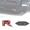 3D Plastic R Logo Front Grille Emblem Badge Car Rear Trunk Stickers For Accessories