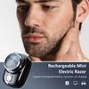 Compact Face Shaver Portable Men Travel Facial Hair Groomer Rechargeable Electric Razor Waterproof Cordless Shaver
