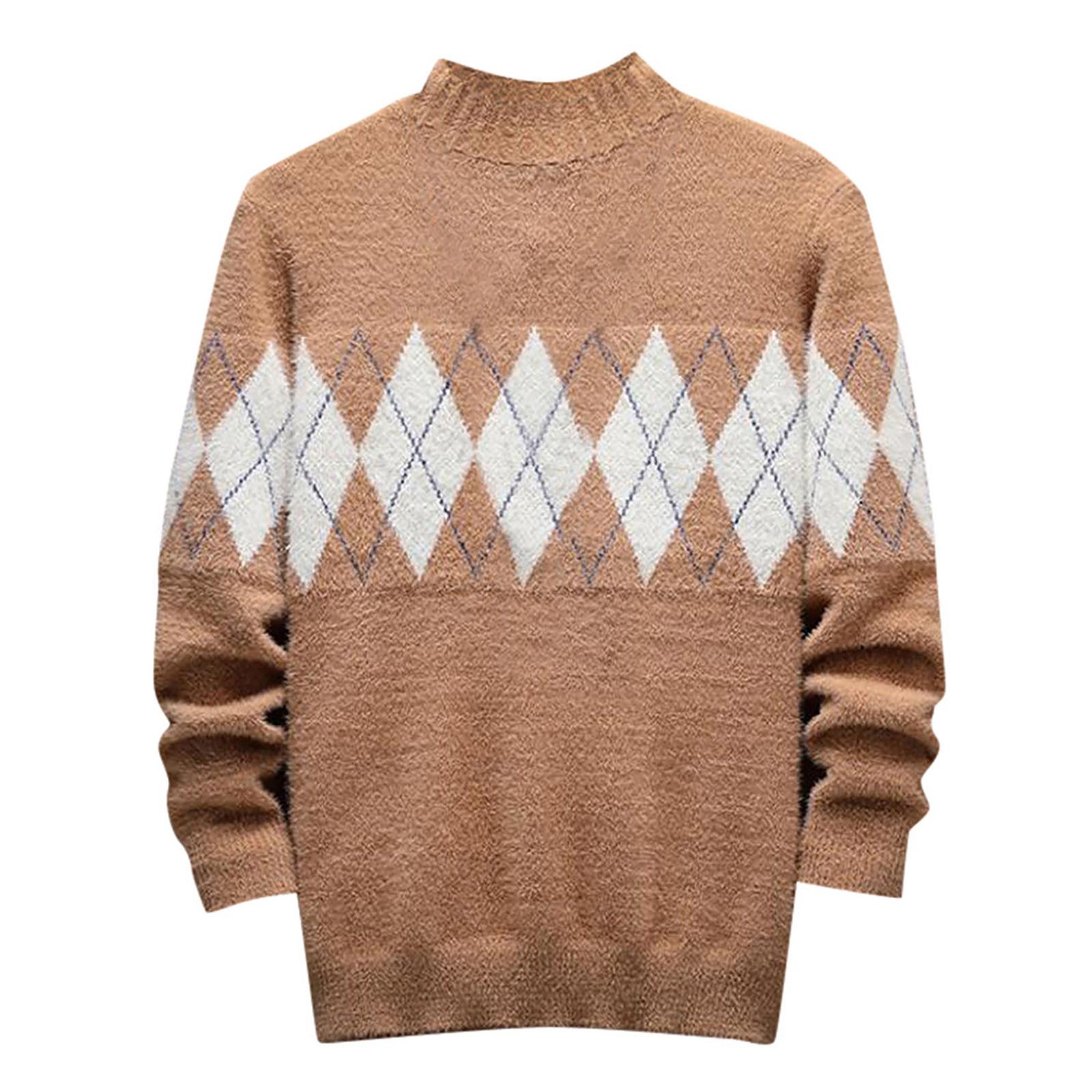 

(SU)Мужской осенне-зимний повседневный тонкий вязаный свитер с длинными рукавами ТОП-блузка