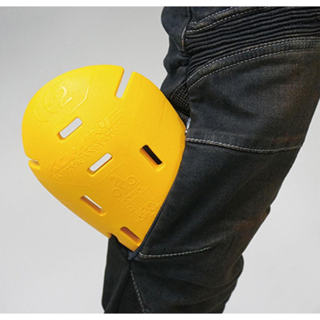 KOMINE Full Year KV Jeans Motorcycle Deep CE Level 2 Stretch Protector Pants, Indigo, XL, WJ-731S 1034, All-Season Waterproof, Fabric,