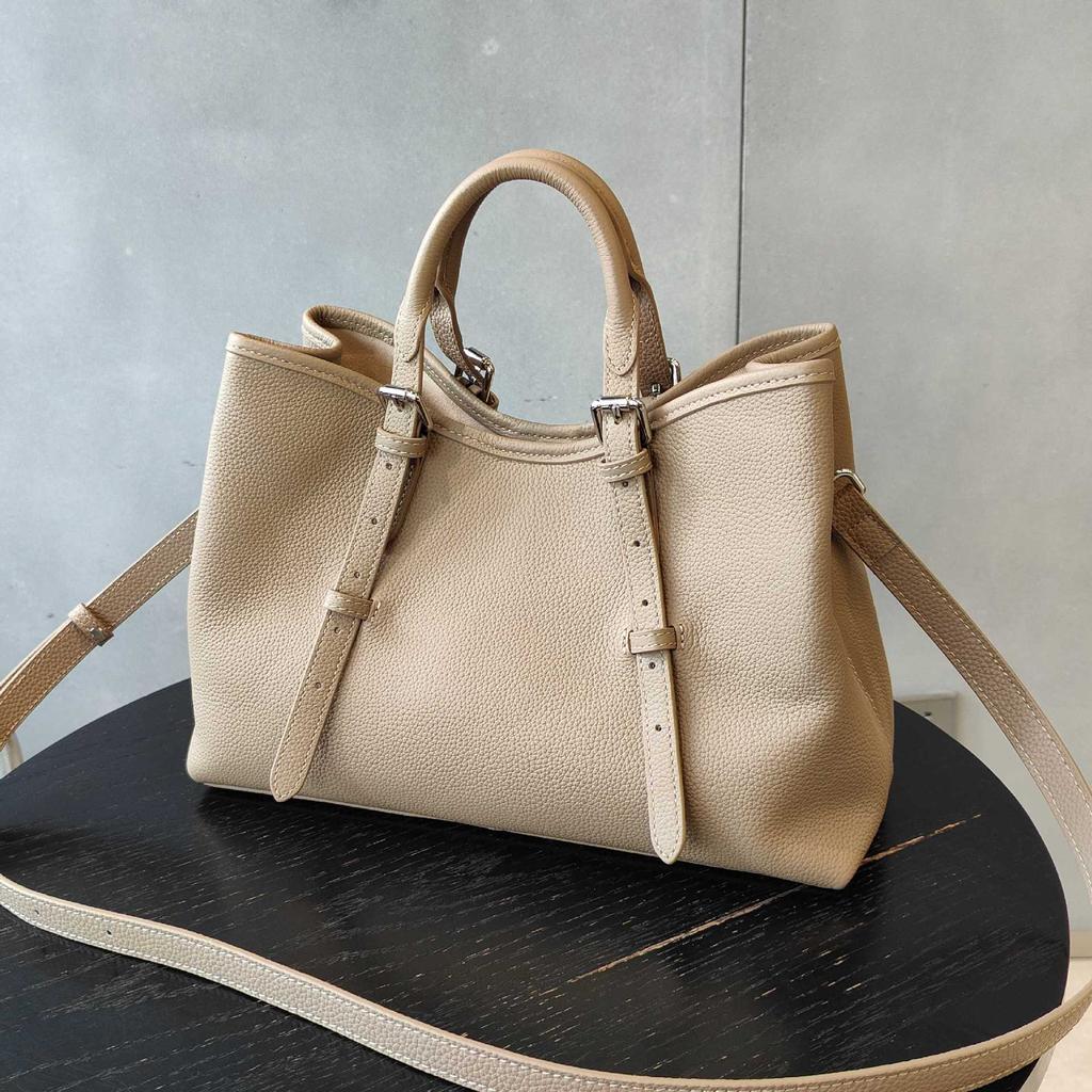 Leather Women's Bags Women's 2025 New Messenger High-end Commuting First-layer Cowhide Tote Bag Women's Handbag