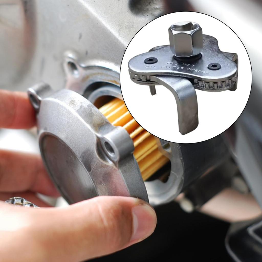 Filter Wrench - Auto Repair Spanner, Flat Three Claw Filter Wrench for Auto