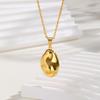Irregular Hollow Pendant Necklaces for Women,Gold Color Retro Stainless Steel Necklace,High Quality Jewelry Gifts