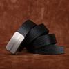 Fashion Trend Crocodile Pattern Stainless Steel Automatic Buckle Belt Men'S Genuine Leather First Layer Cowhide Business Dress Pants Belt