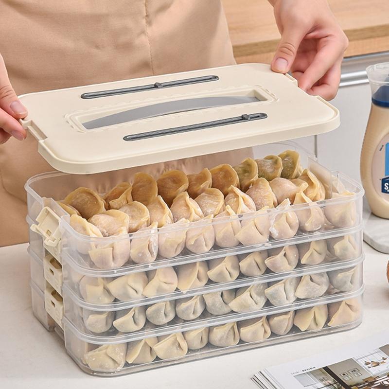Clear Refrigerator Organizers Container With Secure Locking Lid Food Safe PP Materials For Iced Meals