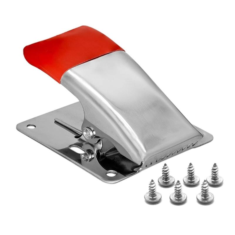 

Зажим-держатель Хвост рыбы для доски для чистки рыбы, нержавеющая сталь, с нескользящей резиновой накладкой для безопасной чистки и обработки рыбы красный