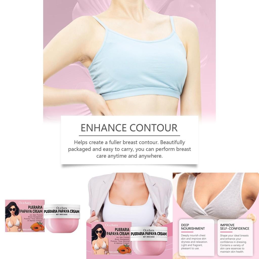 Oceaura Grape Root Papaya Breast Care Cream Luxurious Hydrating Firming Massage Lotion