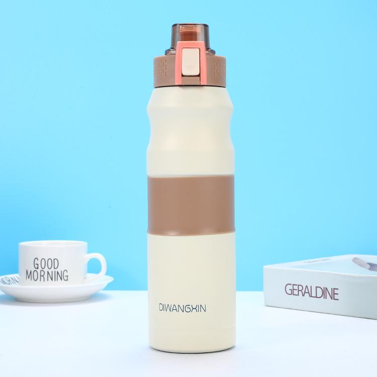 Vaso Térmico Deportivo de Acero Inoxidable 304 para Niños 680ml Botella de Agua Aislada Portátil para Exteriores para Niños Vuelta al Cole