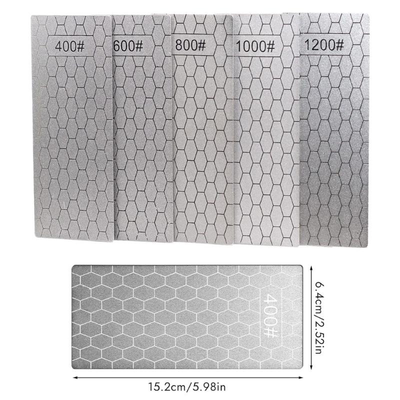 5 Pieces Sharpening Plates Stainless Steel and Crafting Projects