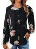 2024 Women's Muslim Floral Bubble Sleeve Blouse