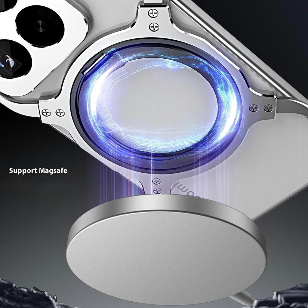 For Xiaomi 15 Pro Kickstand Case Metal Bumper Magnetic Phone Cover