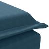 Massage Chaise Longue with Neck Roll Blue Velvet