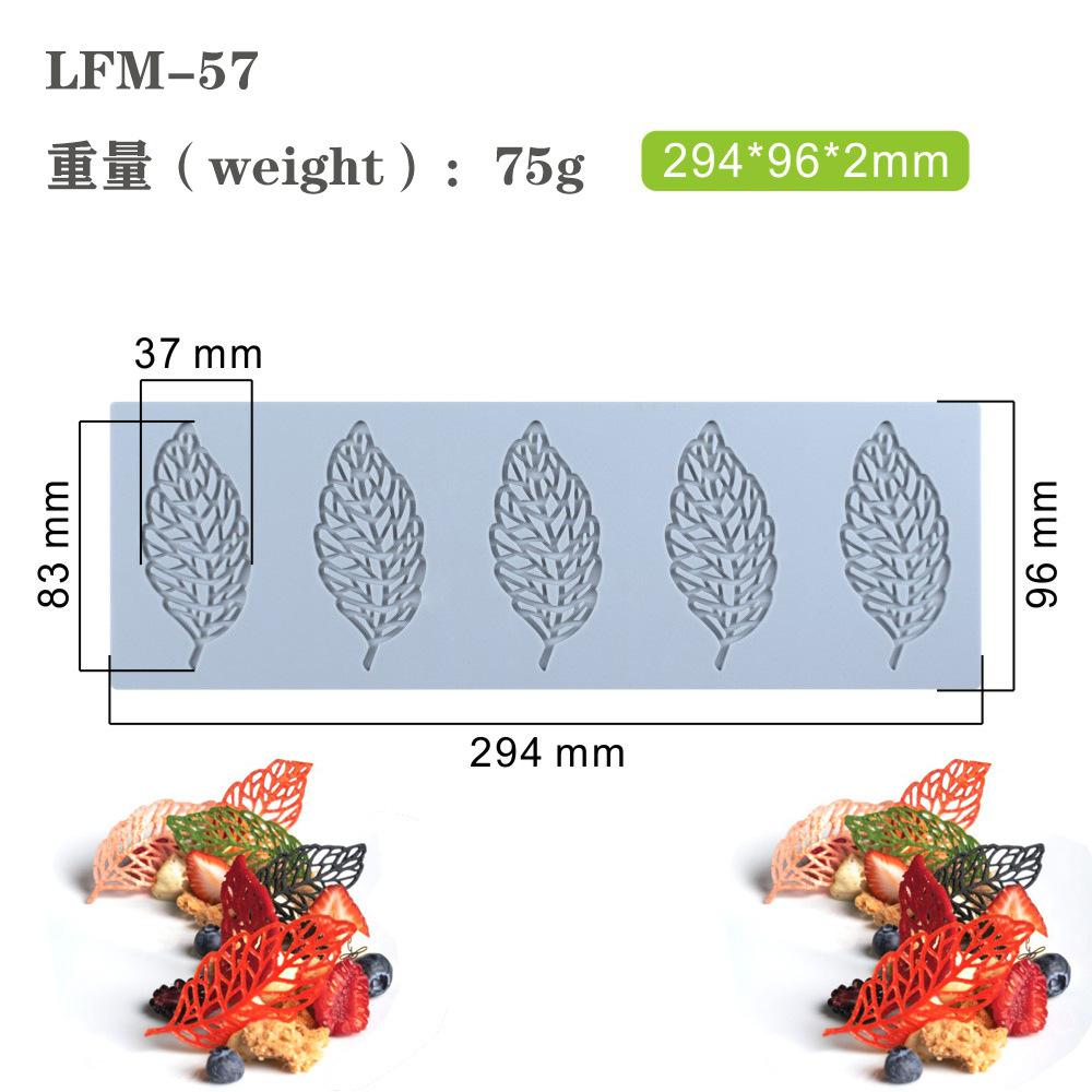 Dolian Coral Branches Leaf Fondant Lace Pad Silicone Mold DIY Chocolate Plate Cake Decoration Baking Mold Bakery Accessories