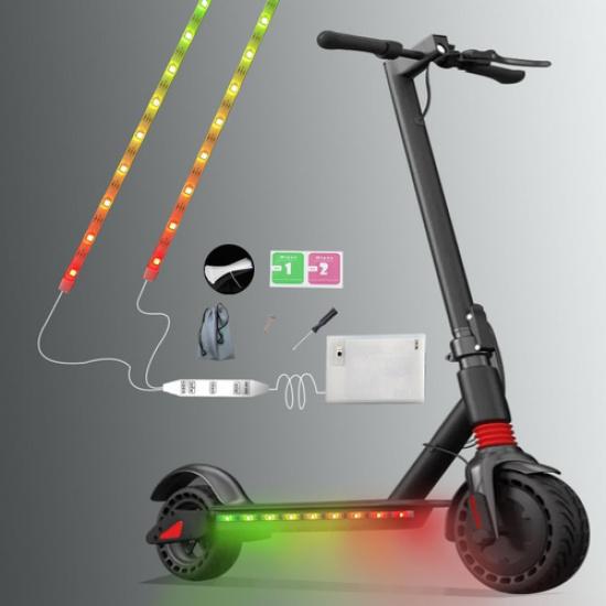2 Strip Electric LED Bicycle Scooter
