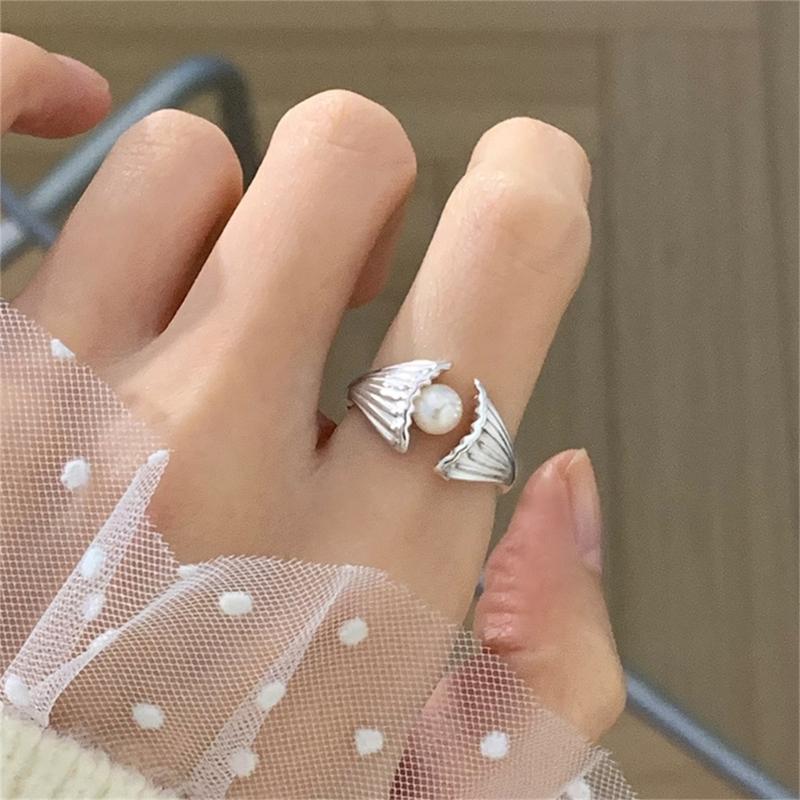 Vintage Irregular Smooth Opening Rings for Women Adjustable Stackable Finger Ring Jewelry Stylish Geometric Accessory