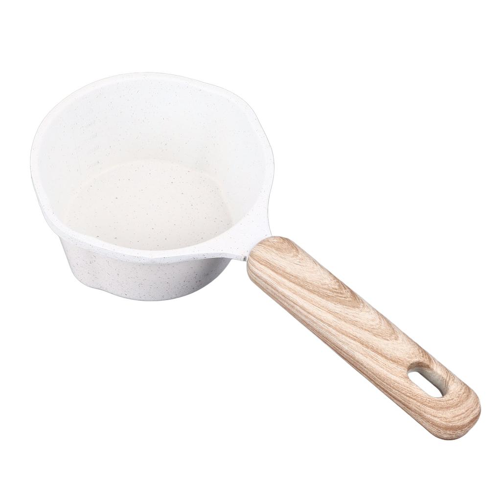 Kitchen Sauce Pan Prevents Stick Deepening Height   Stone Sauce Pot with Pour Spouts for Pouring Oil Milk Heating Frying