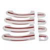 Car Decoration White Door Handle Cover For Volkswagen Caddy T5 T6 Caravelle Multivan 2003-2015 Cars Accessories Exterior Styling