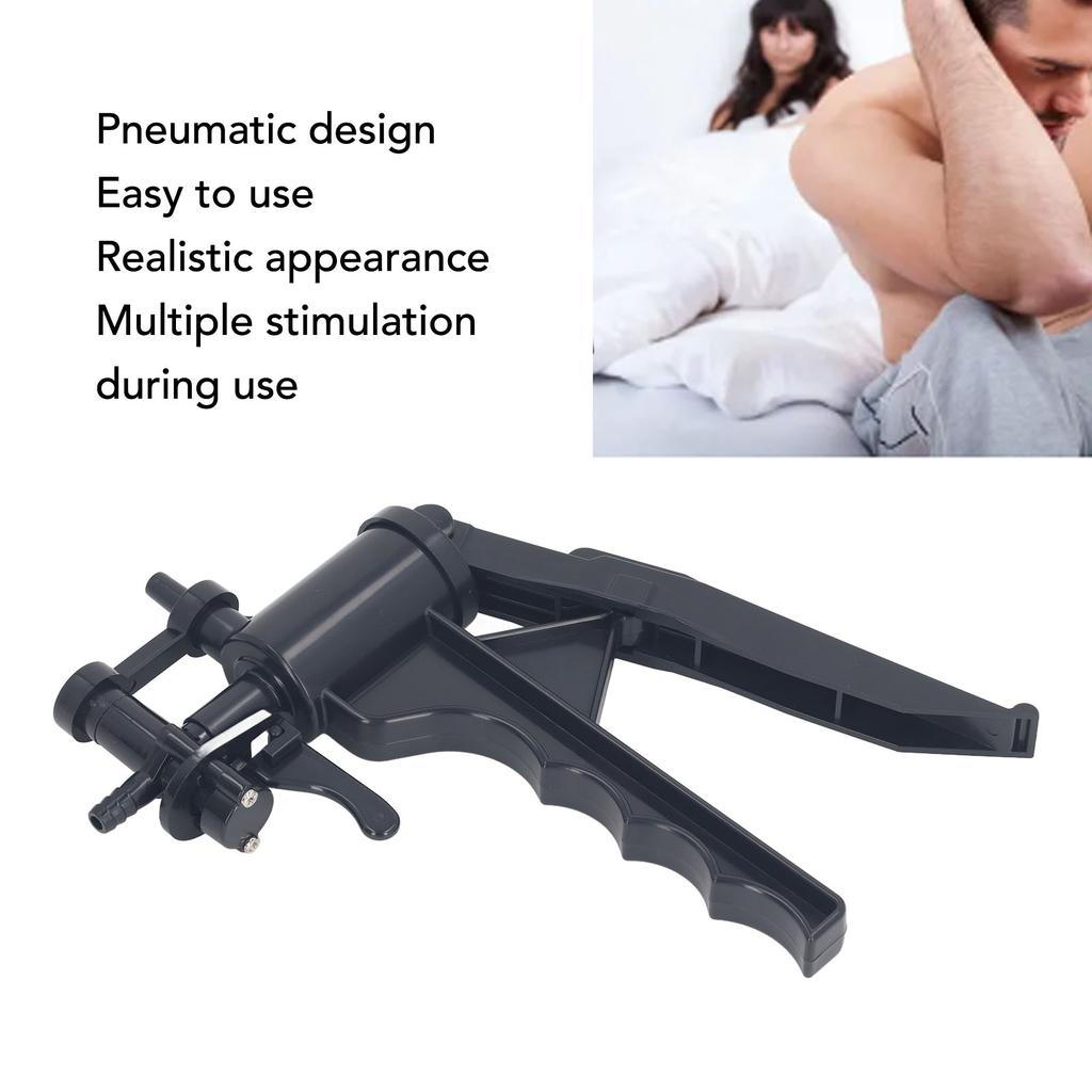 Vacuum Pump Manual Handle Negative Pressure Exercising Manual Pussy Vacuum Handle Black
