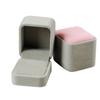 Regalo per scatola aperta con coperchio quadrato per esposizione di anelli per orecchini alla moda
