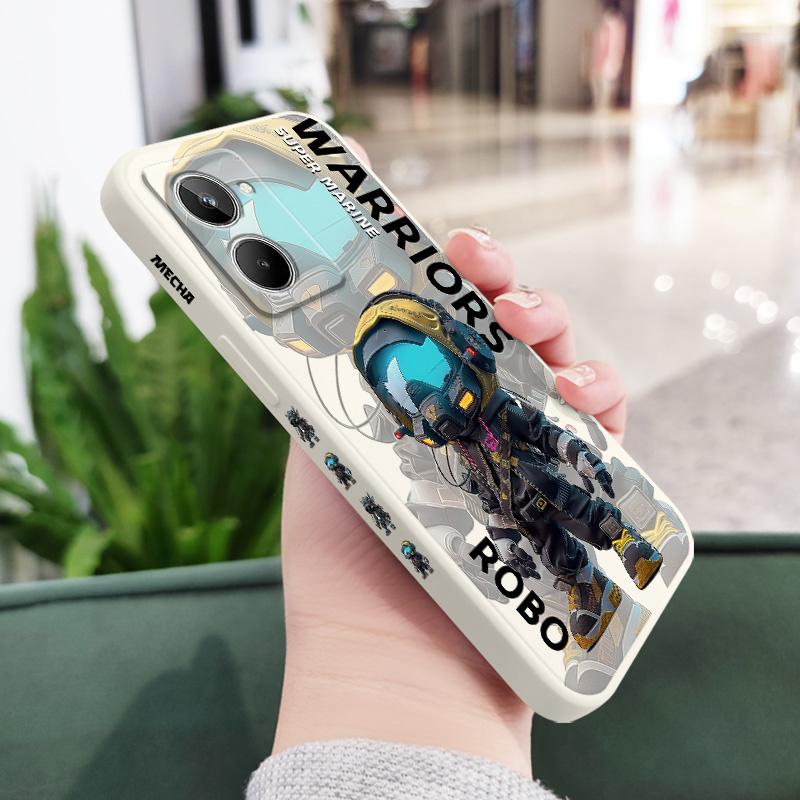 Trendy Cool Boy Phone Case For OPPO Realme 11 10 9 9i 8 8i 7 Pro Plus C35 C21Y C25Y C25 4G 5G Liquid Silicone Cover