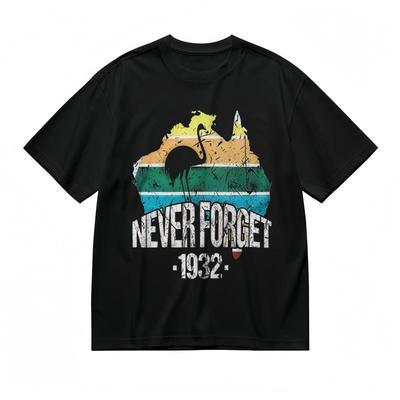 Men's Comfy Slight Stretch Breathable Classic T-Shirt 1932 Australia Graphic Tee
