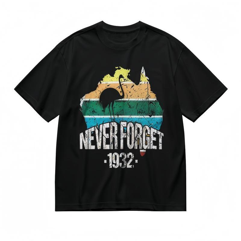 

Women s Slight Stretch Breathable Classic T-Shirt 1932 Australia Graphic Tee 4XL