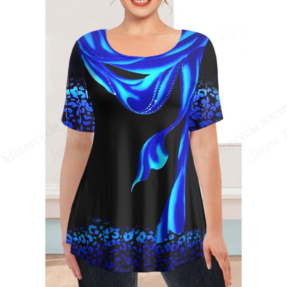 Casual Short Sleeved Printed Fashionable Oversized 3D Top Pattern T-shirt for Men Comfortable Summer Round Neck