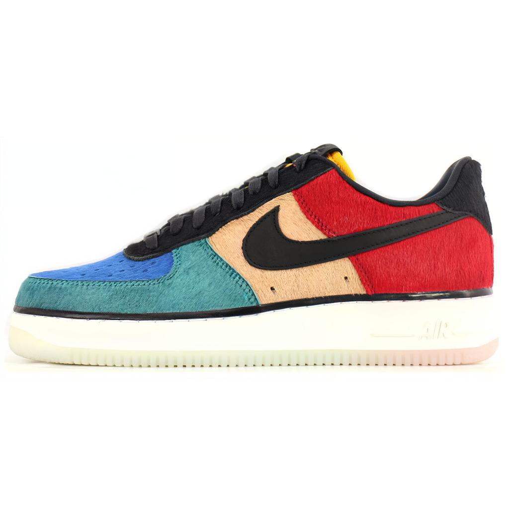 New Nike Air Force 1 '07 Premium 'Red Blue Black' Women's 616725-400