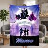 Hocus Pocus Custom Flannel Blankets Soft Warm Cozy Throws for Home Decor Holiday Gifts