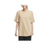 adidas Casual Sports Loose Fit Cotton T-Shirt Unisex Light Brown
