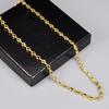 L200 French Ins- Oval Pig Nose Coffee Bean Necklace, Simple Stainless Steel Plated with Gold