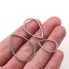 20pcs 13 26 32mm Stainless Steel Gold Plated Waterdrop Closed Frame Drop Rings For DIY Earring Jewelry Makings Findings Supplies