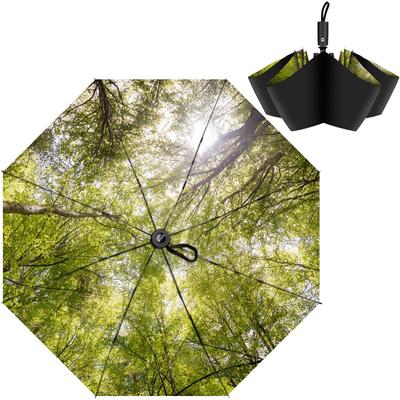 Sunshade Folding Umbrella with Automatic Compact Travel Umbrella for Premium Folding Umbrella for Sun and Cute One-Touch Open/Close, Rain, Windproof,
