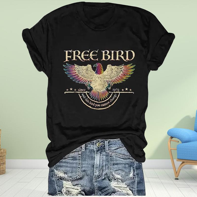 

Женская летняя футболка с принтом, свободная индивидуальность, футболки с коротким рукавом, повседневные топы с принтом XL чёрный