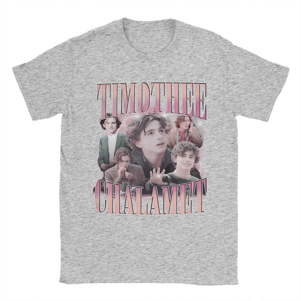 Oversized T Shirt Summer Timothee Chalamet American Actor TShirts 100 Cotton Tee Shirt for Man Big Size Short Sleeve Top Tees