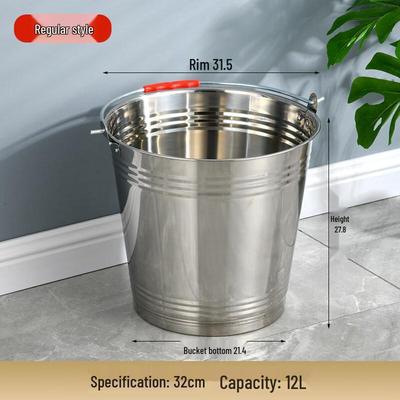 Secchio multiuso in acciaio inossidabile