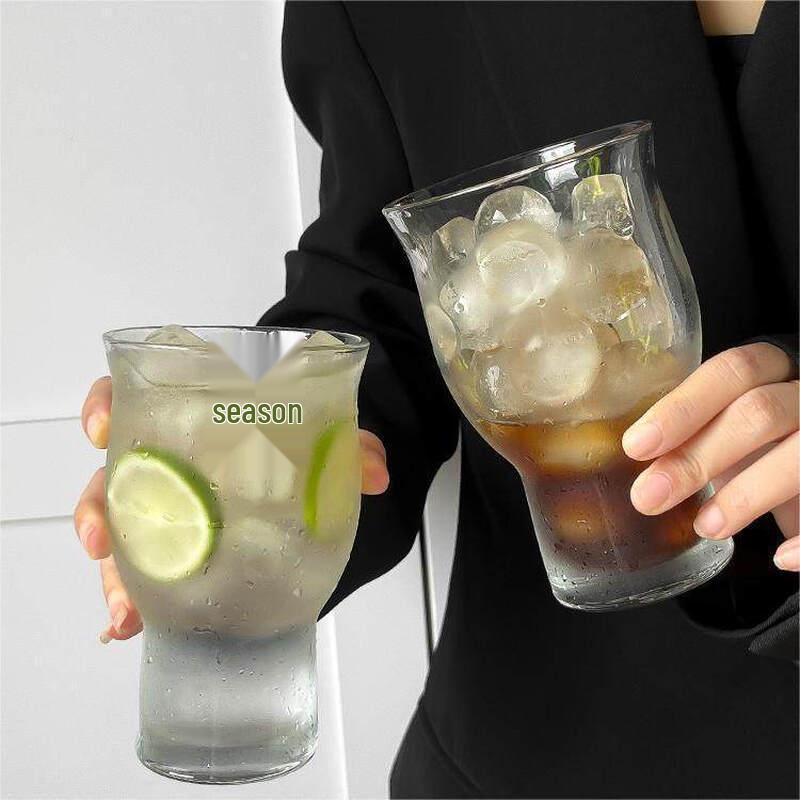 Ins-Style Wide-Mouth Glass Cup